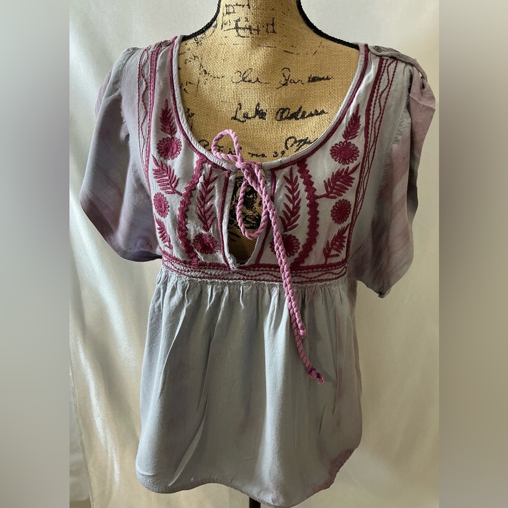 Free people embroidered Top